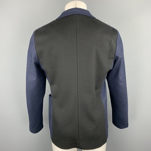 JIL SANDER Size 38 Navy Wool Notch Lapel Sport Coat - Picture 4 of 5
